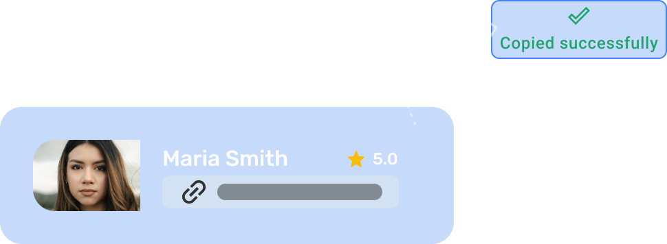Branded sneakylink profile with destination preview